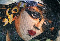 Hakatai mosaic murals Hakatai mosaic murals