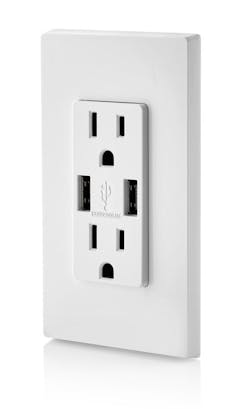 Leviton USB Charger/Tamper-Resistant Receptacle Leviton USB Charger/Tamper-Resistant Receptacle