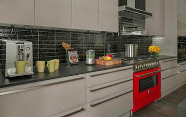 Hidden from view, Legrand's Adorne Under-Cabinet Lighting System boasts a modular track that fits under kitchen cabinets.