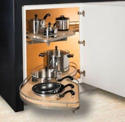 Hafele America's Loox line of LED lights offers Interior cabinet lighting to help illuminate deep cabinets such as this one. Hafele America's Loox line of LED lights offers Interior cabinet lighting to help illuminate deep cabinets such as this one.