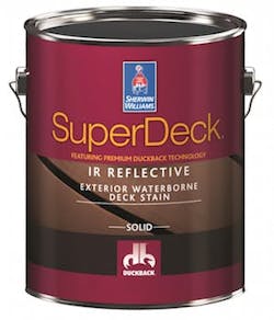 Sherwin-Williams SuperDeck is a complete deck-care finishing system. Sherwin-Williams SuperDeck is a complete deck-care finishing system.