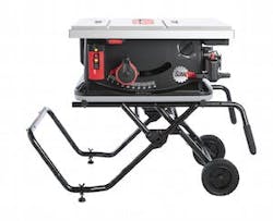 The SawStop portable table saw adds a number of firsts to its pioneering blade-stopping technology. The SawStop portable table saw adds a number of firsts to its pioneering blade-stopping technology.