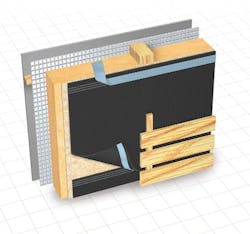 Cosella-Dorkin Delta-Fassade S water-resistive barrier is designed for use in cladding systems that have open joints of up to 2 inches wide. Cosella-Dorkin Delta-Fassade S water-resistive barrier is designed for use in cladding systems that have open joints of up to 2 inches wide.