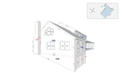 Hover front left facade drawing Hover front left facade drawing