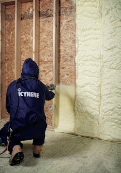 Exteriors Icynene Spray Foam Insulation Exteriors Icynene Spray Foam Insulation