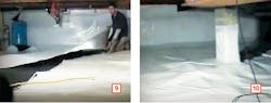 Installing a vapor barrier in a sealed crawlspace-cover the floor Installing a vapor barrier in a sealed crawlspace-cover the floor