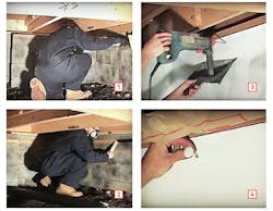 Installing%20a%20vapor%20barrier%20in%20a%20sealed%20crawlspace Apply%20tape%20and%20fasten%20the%20vapor%20barrier Installing%20a%20vapor%20barrier%20in%20a%20sealed%20crawlspace Apply%20tape%20and%20fasten%20the%20vapor%20barrier