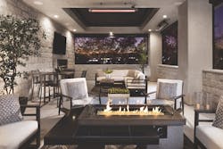 Upper Deck Night New American Remodel Upper Deck Night New American Remodel