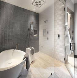 Bathroom Shower New American Remodel Bathroom Shower New American Remodel