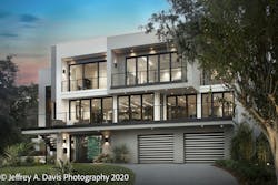 exterior of the new american remodel with native plants exterior of the new american remodel with native plants