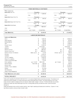 remodel estimate example remodel estimate example
