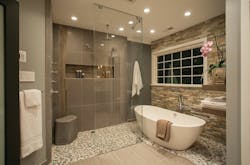 2015 Design Awards, Virginia, Michael Nash Design Build & Home, bathroom remodel, tub adn shower view 2015 Design Awards, Virginia, Michael Nash Design Build & Home, bathroom remodel, tub adn shower view