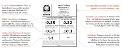 Window rating label explained Window rating label explained