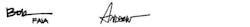 Bob And Andrew Signatures Bob And Andrew Signatures
