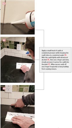 How to Tool a Caulked Tile Joint Without Making a Mess How to Tool a Caulked Tile Joint Without Making a Mess