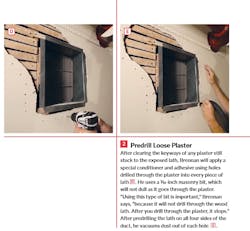 Predrill Loose Plaster Predrill Loose Plaster