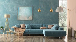 blue room with brown tones blue room with brown tones