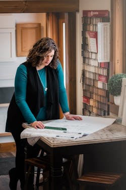 Carolyn Andrews looking over documents Carolyn Andrews looking over documents