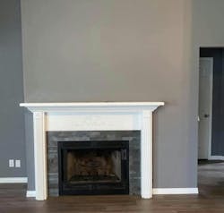 Off center fireplace remodeling Off center fireplace remodeling