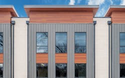 Front Of The Fort Worth Ent Building Façade Shows Off Mac Metal Cedar Harrywood Not Only Around The Windows But Along The Top And Soffit Front Of The Fort Worth Ent Building Façade Shows Off Mac Metal Cedar Harrywood Not Only Around The Windows But Along The Top And Soffit