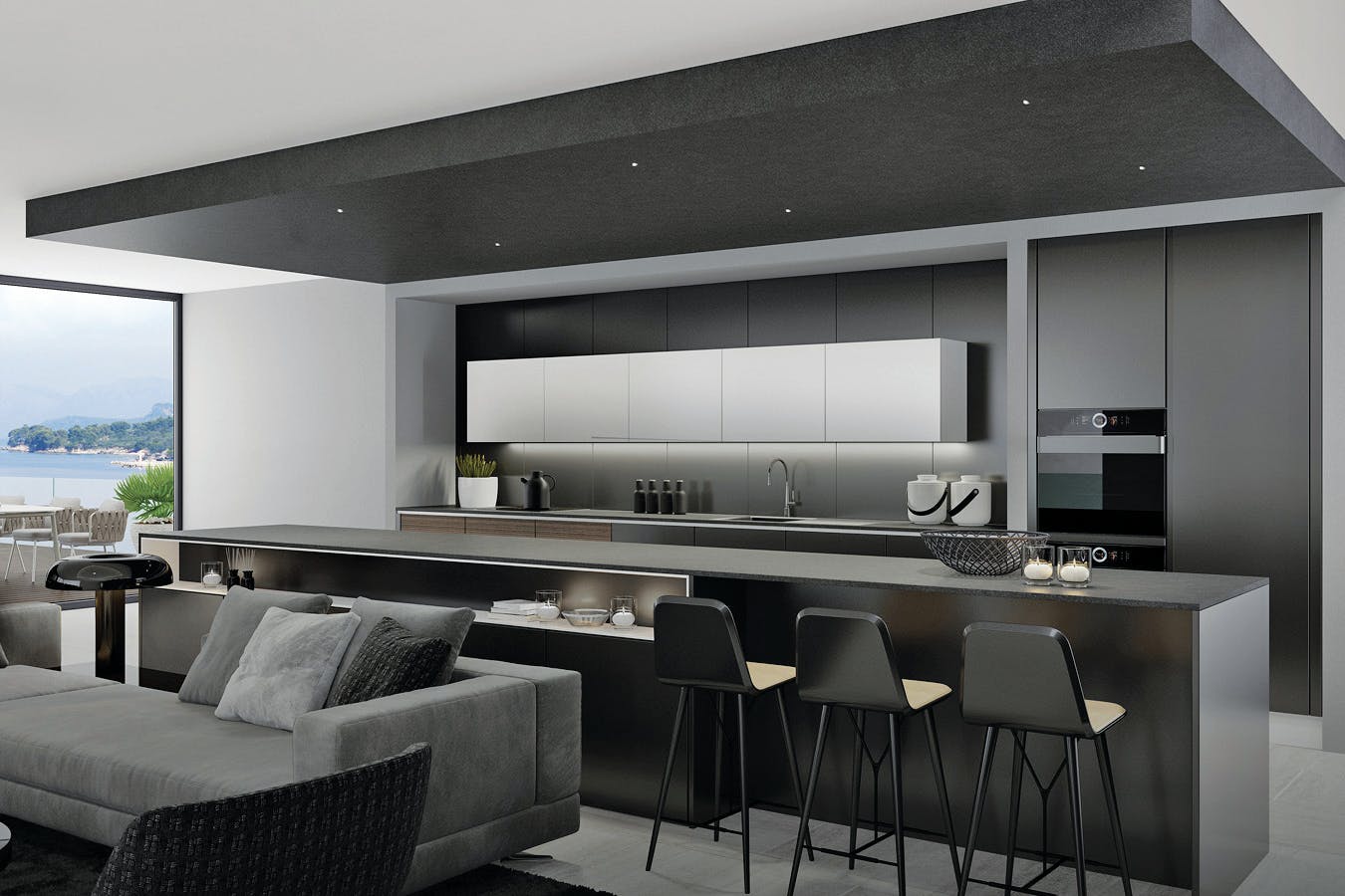 Diminutive Aether Atomic recessed luminaires offer low-glare, unobtrusive lighting. Photo: WAC Lighting