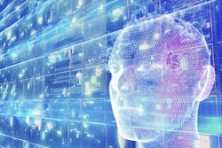 Human face on data Human face on data