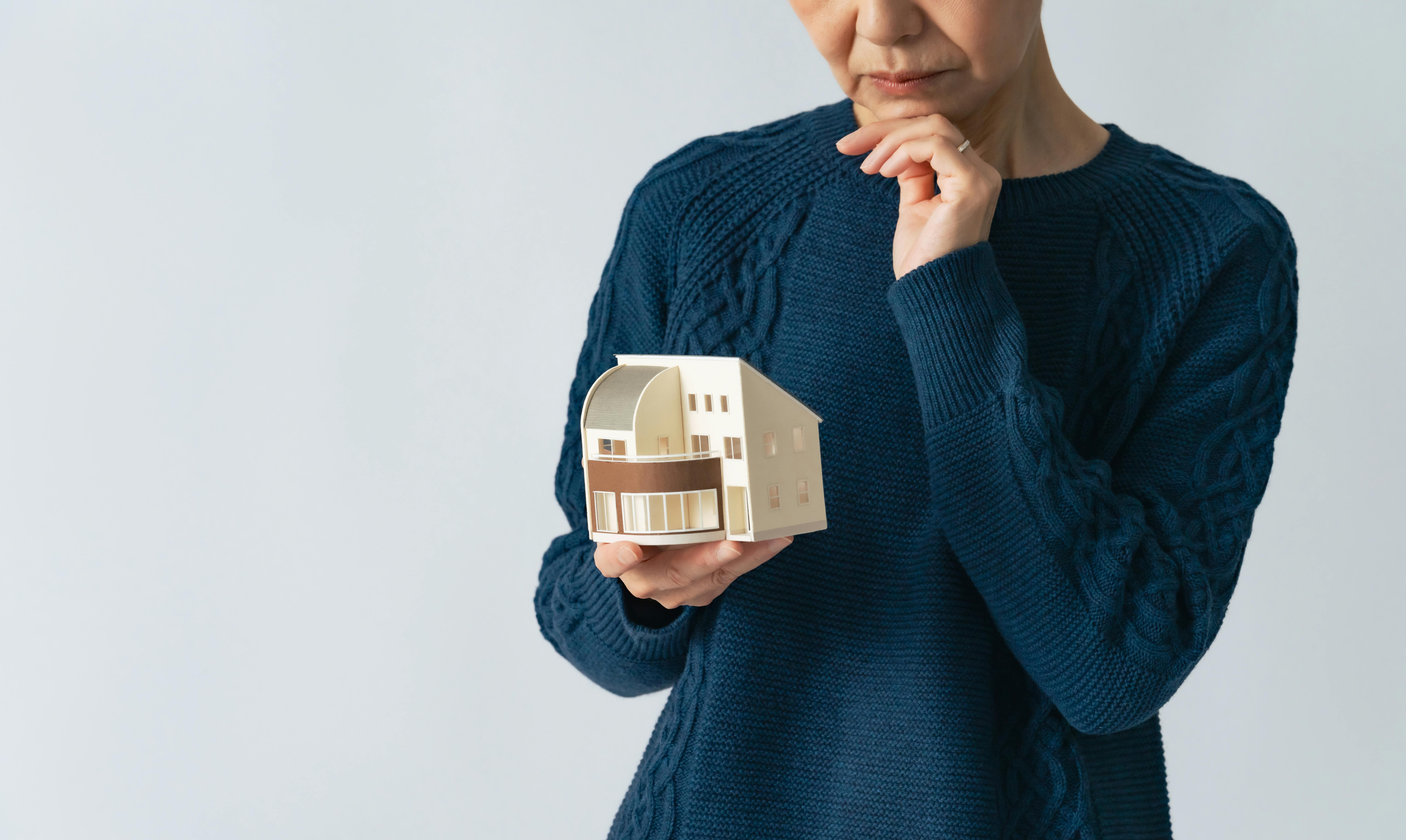 person contemplating