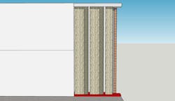 A RESILIENT WALL. With the framing painted and a non-paper-faced drywall, very little will need to be done next time the house floods, hopefully just removing the wet lower section of drywall. A RESILIENT WALL. With the framing painted and a non-paper-faced drywall, very little will need to be done next time the house floods, hopefully just removing the wet lower section of drywall.