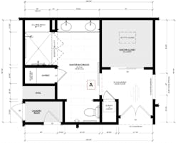 AFTER. The reworked space is wheelchair-friendly. The curbless shower is large enough to accommodate a caregiver if needed, and the toilet is more accessible while still maintaining privacy. AFTER. The reworked space is wheelchair-friendly. The curbless shower is large enough to accommodate a caregiver if needed, and the toilet is more accessible while still maintaining privacy.