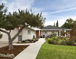 The owners of this Northern California home hired Harrell Design+Build to completely renovate the property for accessibility and visitability. Changes outside included raising the front porch so the height matches that of the interior floors to create a zero-step entrance and changing the walkway into an incline ramp for wheelchair access. They also reconfigured and raised the roofline for better clearance and visibility. The owners of this Northern California home hired Harrell Design+Build to completely renovate the property for accessibility and visitability. Changes outside included raising the front porch so the height matches that of the interior floors to create a zero-step entrance and changing the walkway into an incline ramp for wheelchair access. They also reconfigured and raised the roofline for better clearance and visibility.
