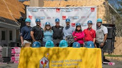 Home Genius Cares volunteers at Ronald McDonald House of Northern Virginia. The company donated a new roof and gutters to the project. Home Genius Cares volunteers at Ronald McDonald House of Northern Virginia. The company donated a new roof and gutters to the project.