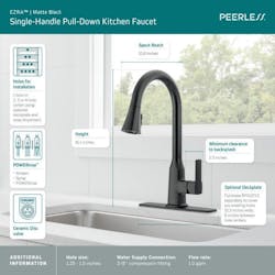 Peerless® Ezra Single-Handle Pull-down Kitchen Faucet Peerless® Ezra Single-Handle Pull-down Kitchen Faucet
