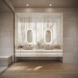 Robern Sculpt Hanging Light Mirror Robern Sculpt Hanging Light Mirror