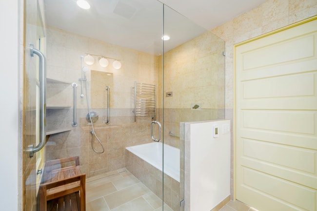 Aging-in-place bathroom remodel