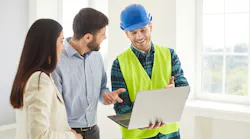 young couple with remodeler