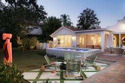 The pool was a late addition to the project, with the team deciding a home of this caliber should have one. The pool was a late addition to the project, with the team deciding a home of this caliber should have one.