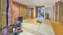 Gutted kitchen