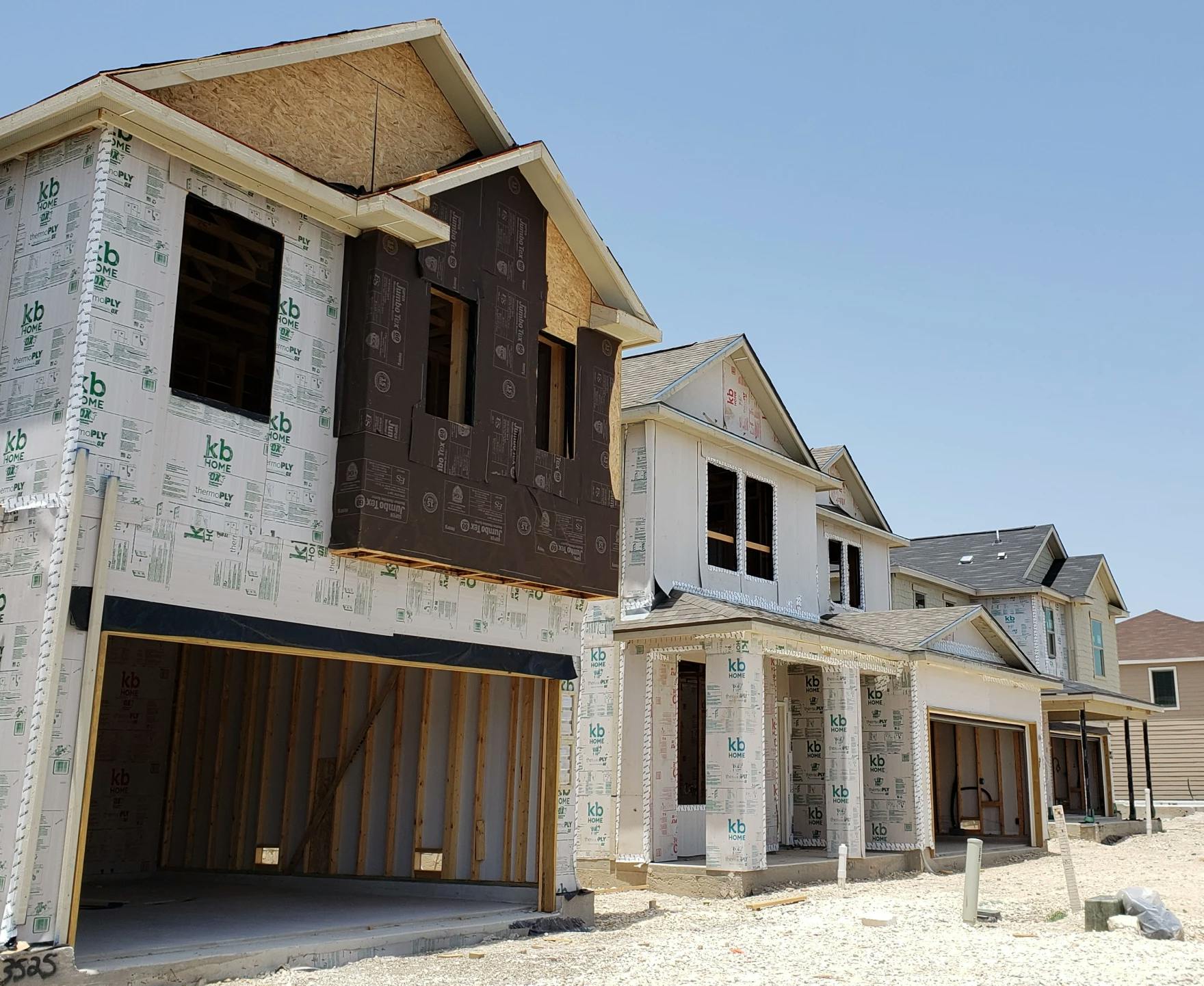 Empty houses 'under construction' with very little construction activity. Construction loans are down 30% in South Texas.
