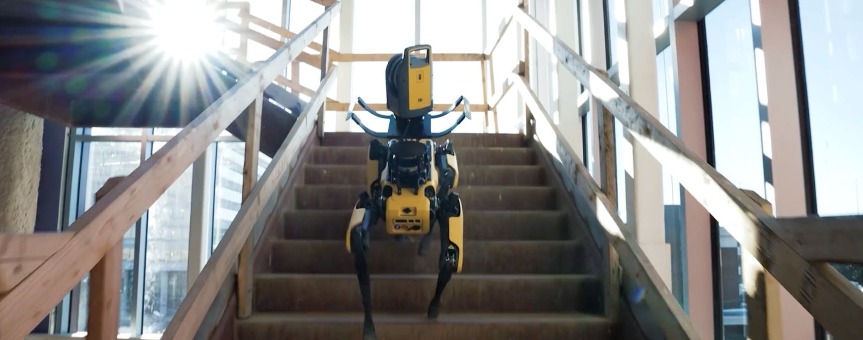 A robot dog from Boston Dynamics