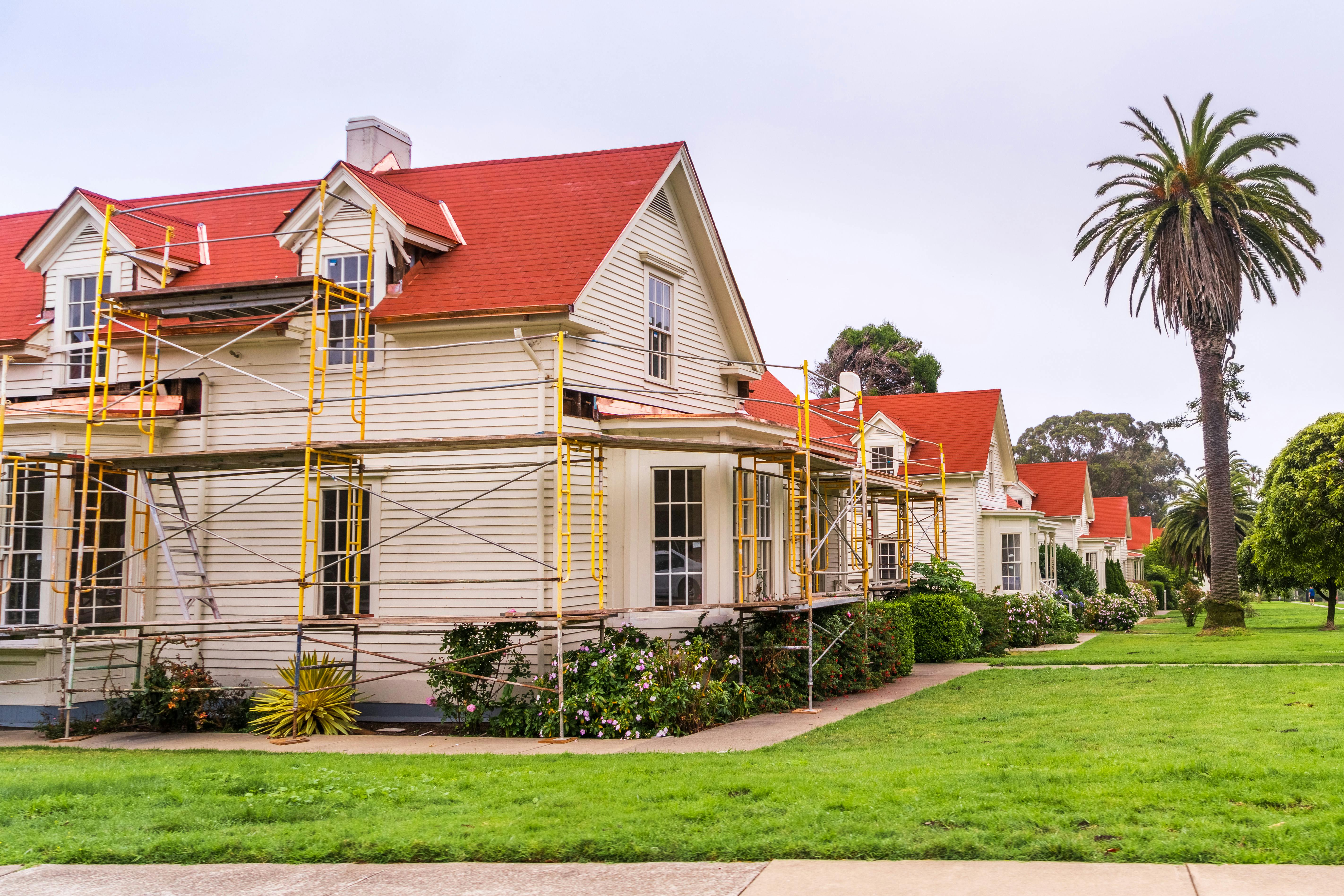 Home being remodeled in Northern California