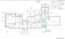 Floor plan of the remodel.
