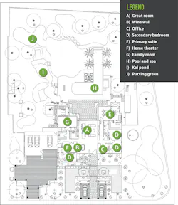 Site and floor plan