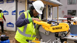 Skilled worker on job site