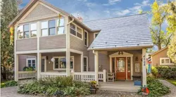 Quarve Contracting replaced the asphalt roof on this house in White Bear Lake, Minn., with a steel roof that can withstand winds up to 160 mph.