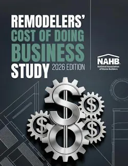 Remodelers Cost of Doing Business book cover